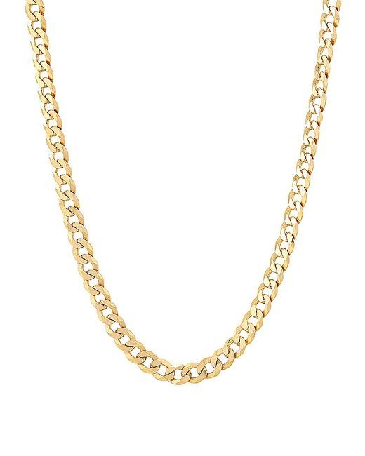Saks Fifth Avenue Made in Italy Basic 18K Goldplated Sterling Curb Chain Necklace/24