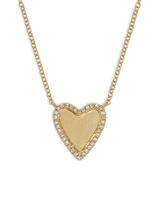 Saks Fifth Avenue 14K Diamond Heart Pendant Necklace