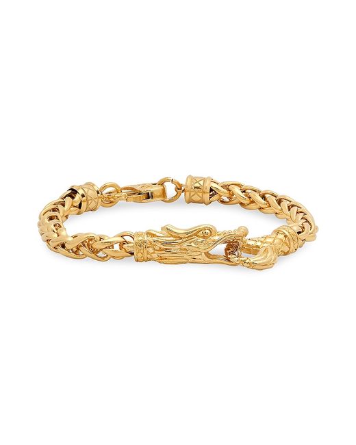 Anthony Jacobs 18K Goldplated Stainless Steel Dragon Link Bracelet