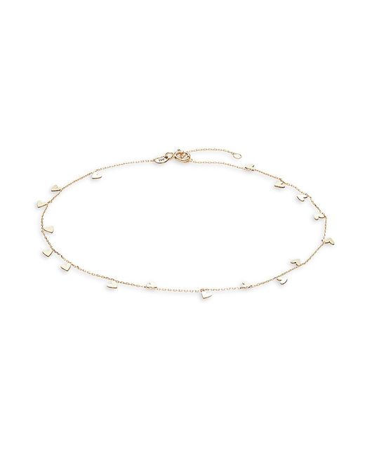 Saks Fifth Avenue Made in Italy 14K Heart-Charm Anklet