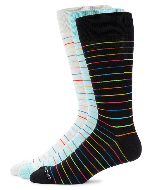 Unsimply Stitched 3-Pair Crew Socks