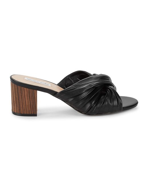 Saks Fifth Avenue Chloe Leather Slide Sandals