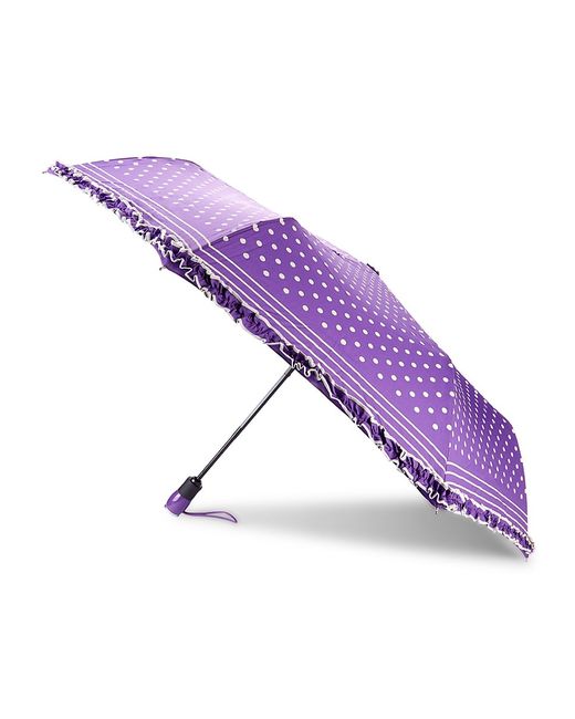 Boutique Moschino Striped Polka Dot-Print Umbrella