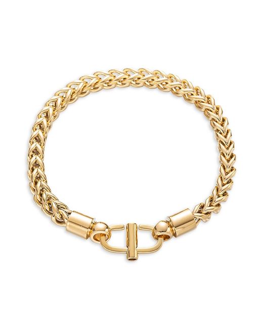 Eye Candy LA Luxe 18K Goldplated Titanium Braided Bracelet