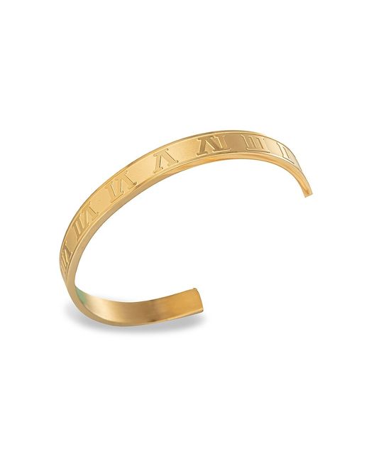 Eye Candy LA Luxe 18K Goldplated Titanium Roman Cuff Bracelet