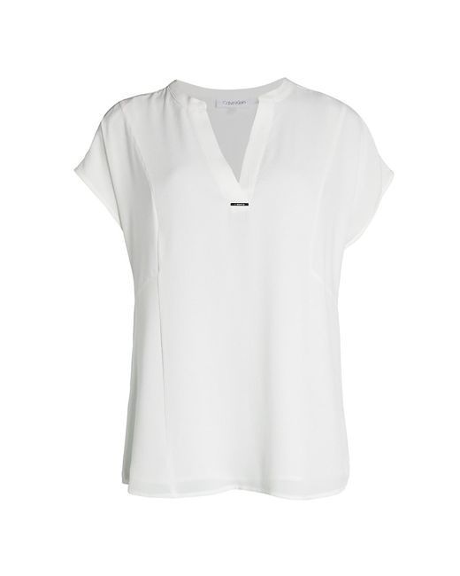 Calvin Klein V-Neck Short-Sleeve Top