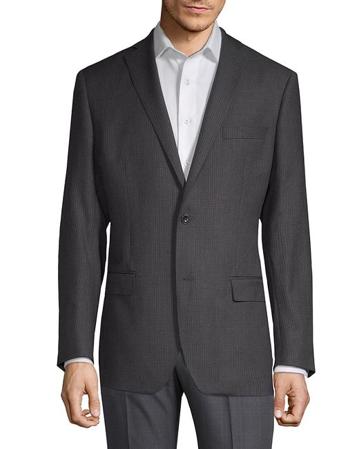 Michael Kors Collection Slim-Fit Wool Grid Sports Jacket