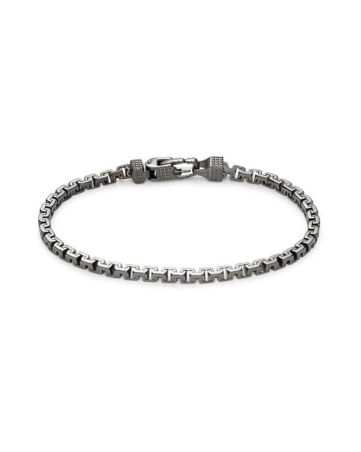 Effy Rhodium-Plated Sterling Silver Greek Box Chain Bracelet