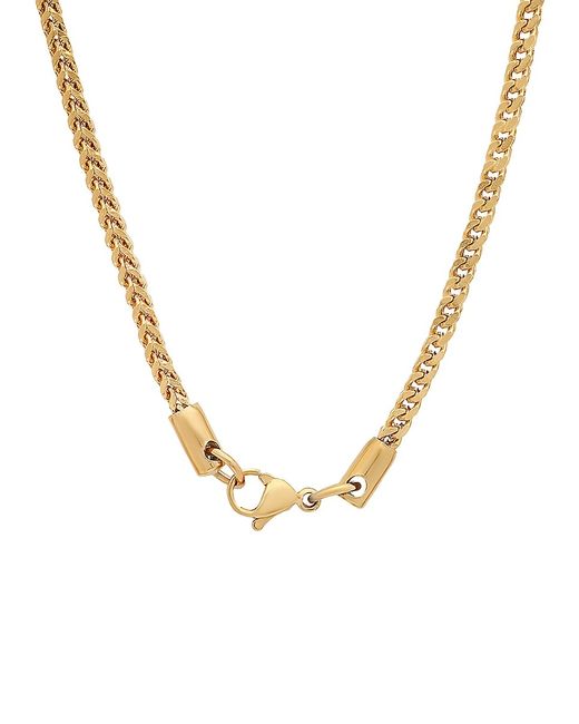 Anthony Jacobs 18K Goldplated Stainless Steel Franco Box Chain Necklace