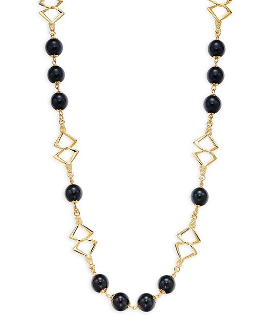 Kenneth Jay Lane Goldplated Beaded Long Necklace