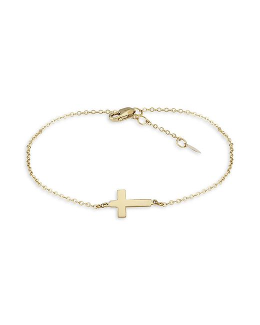 Saks Fifth Avenue 14K Cross Bracelet