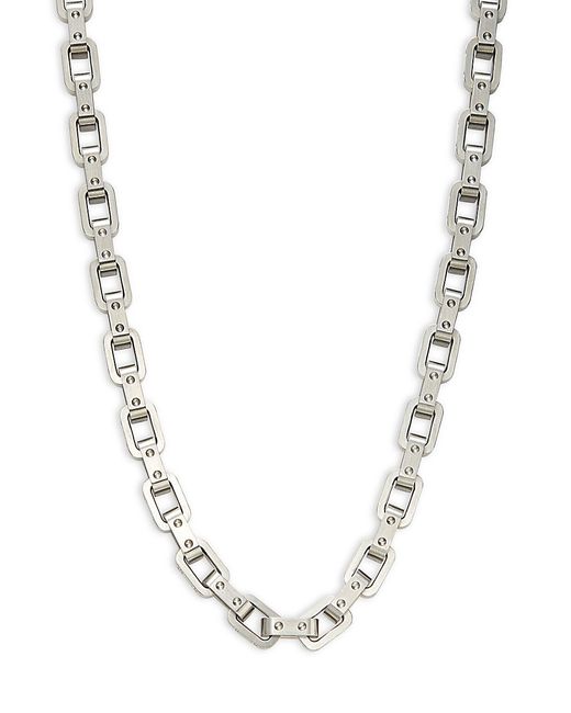 Roberto Coin Stainless Steel 18K Chain-Link Necklace/24