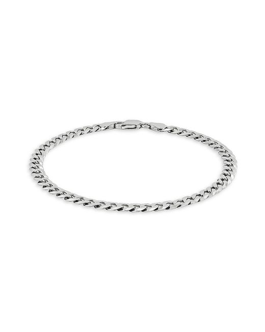 Saks Fifth Avenue Made in Italy Sterling Curb Chain Bracelet
