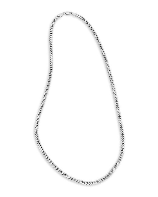 Saks Fifth Avenue Made in Italy Sterling Cuban Chain Necklace
