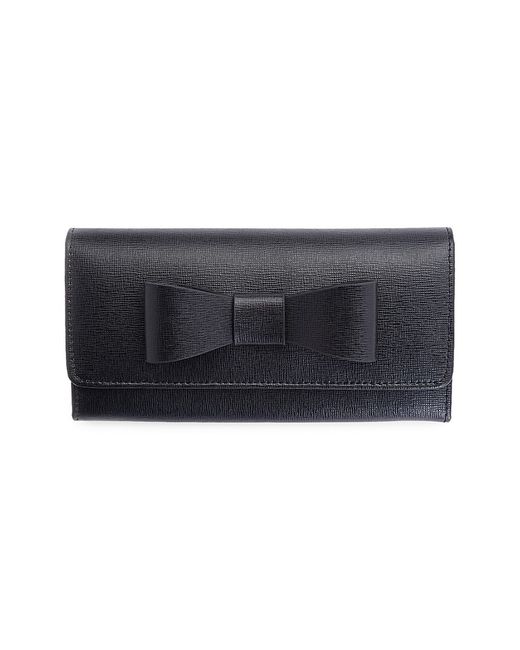 Royce Leather RFID Blocking Saffiano Leather Bow Wallet