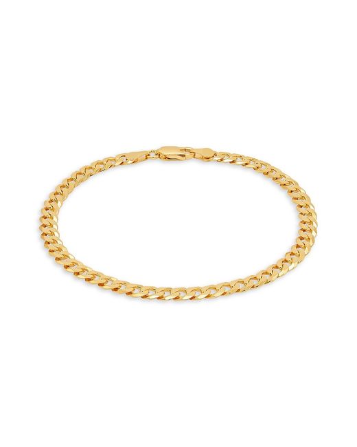 Saks Fifth Avenue Made in Italy Gold Over Curb Chain Bracelet