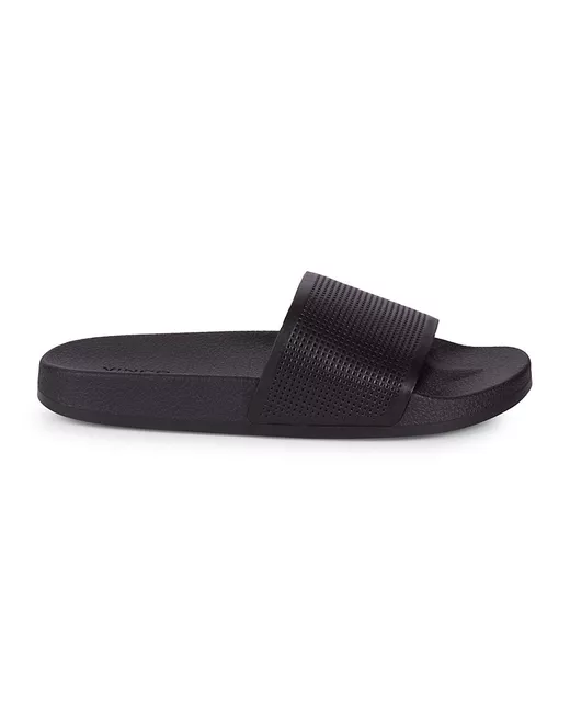 Vince Winston Perforated Leather Slides Sandals