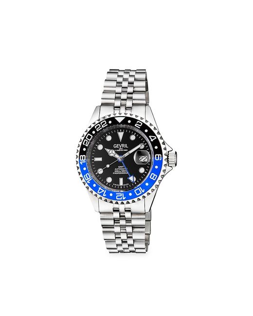 Gevril Wall Street Stainless Steel Swiss Automatic Bracelet Watch