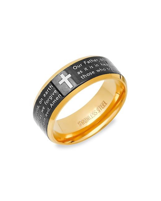 Anthony Jacobs Prayer Stainless Steel Band Ring