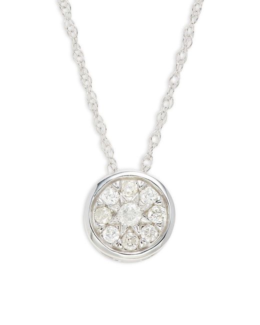 Saks Fifth Avenue 14K Diamond Pendant Necklace