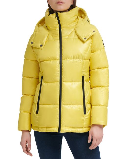 Kenneth Cole Hooded Puffer Jacket