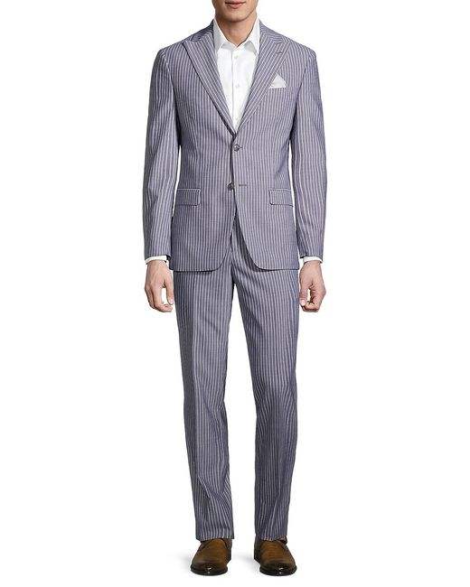 Tallia Regular-Fit Striped Wool-Blend Suit