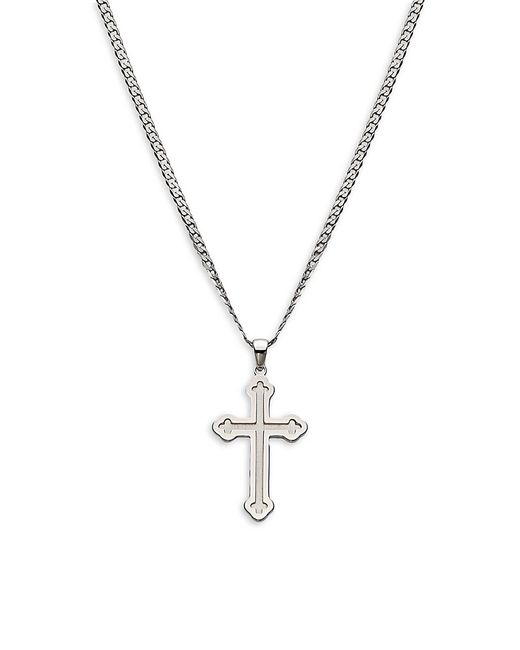 Saks Fifth Avenue Sterling Cross Pendant Necklace