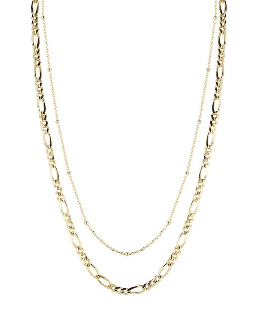Chloe & Madison 14K Goldplated Sterling Multi-Strand Necklace