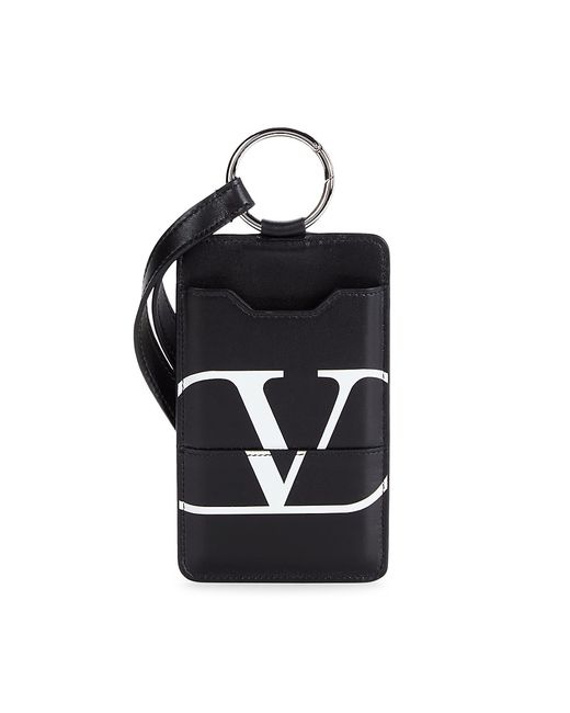 Valentino Logo Leather Neck Phone Case