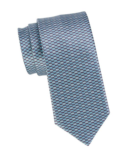 Brioni Geometric-Print Silk Tie