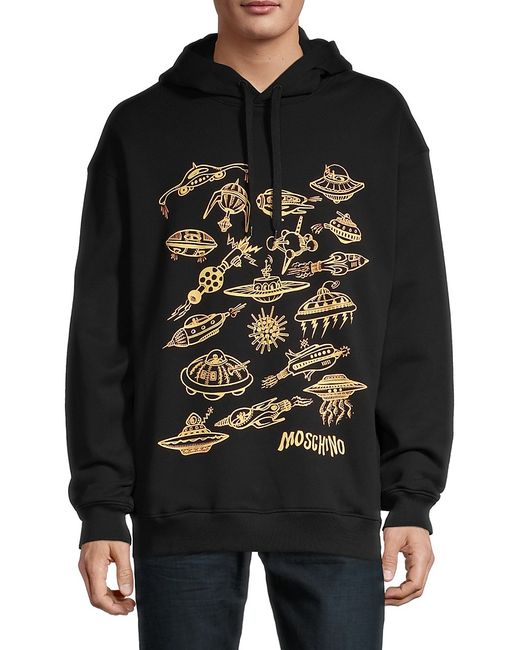 Moschino Couture Spaceship Graphic Hoodie 44 34
