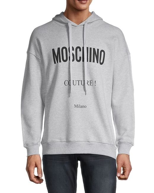 Moschino Couture Logo Heathered Hoodie 52 42
