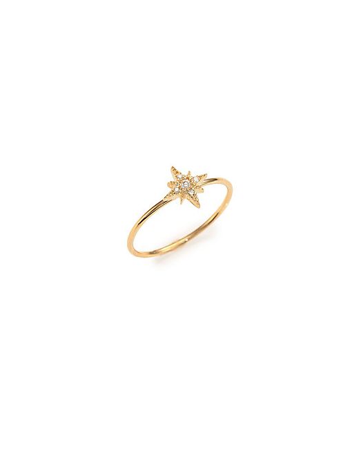 Mizuki Sea Of Beauty Diamond 14k Yellow Star Ring