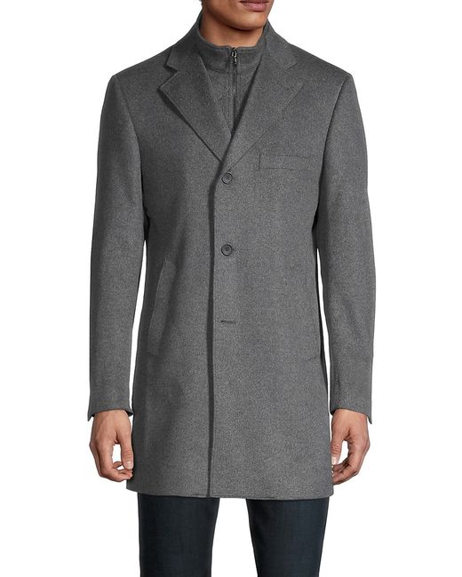 Saks Fifth Avenue Made in Italy Wool Cashmere Car Coat