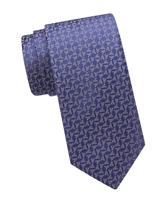 Eton Silk Geometric Tie