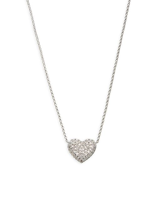 Effy 14K Diamond Heart Pendant Necklace