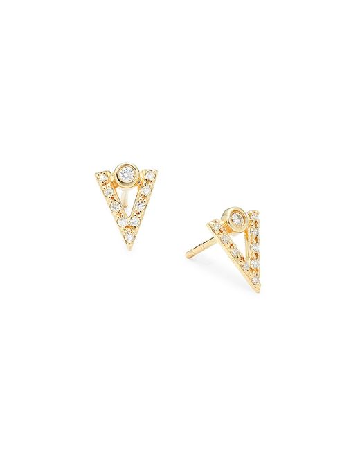 Saks Fifth Avenue 14K 0.10 TCW Diamond Earrings