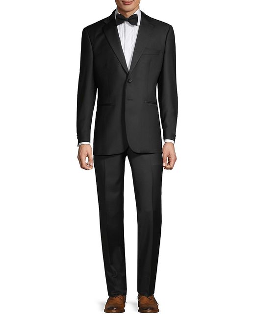 Saks Fifth Avenue Made in Italy Classic-Fit Notch-Lapel Wool Tuxedo