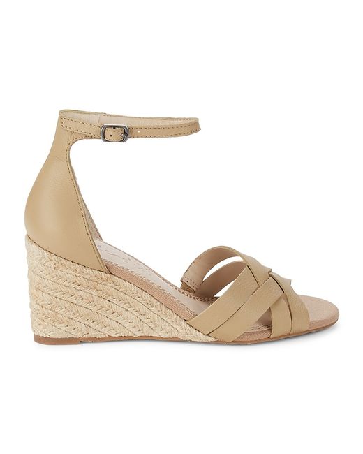 Splendid Maddy Ankle Strap Leather Wedge Sandals