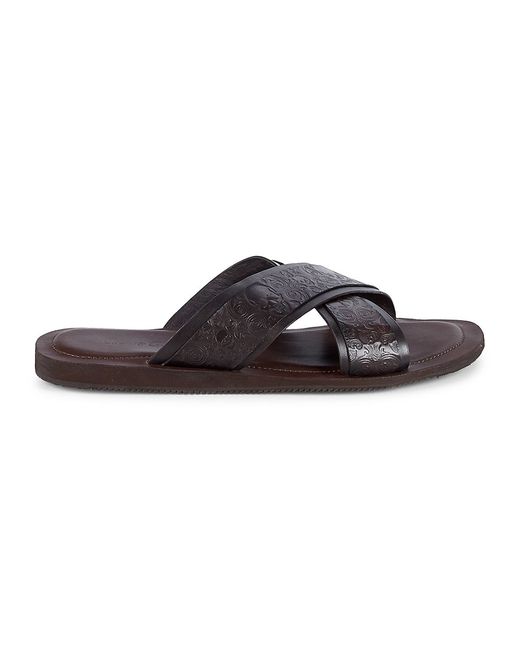 Robert Graham Leather Slide Sandals