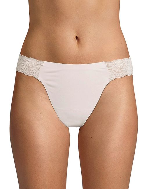 Ava & Aiden Stretch Lace Trimmed Thongs