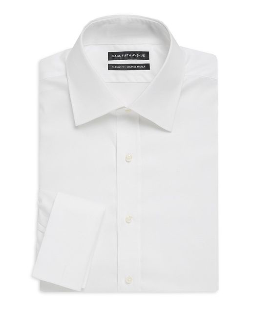 Saks Fifth Avenue Classic-Fit Cotton Dress Shirt