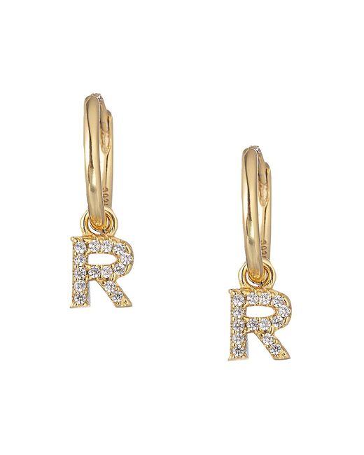 Eye Candy LA Luxe Collection 14K Gold Plated Cubic Zirconia Huggie Earring