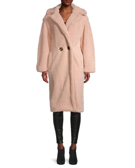 Apparis Daryna Faux Fur Double-Breasted Coat