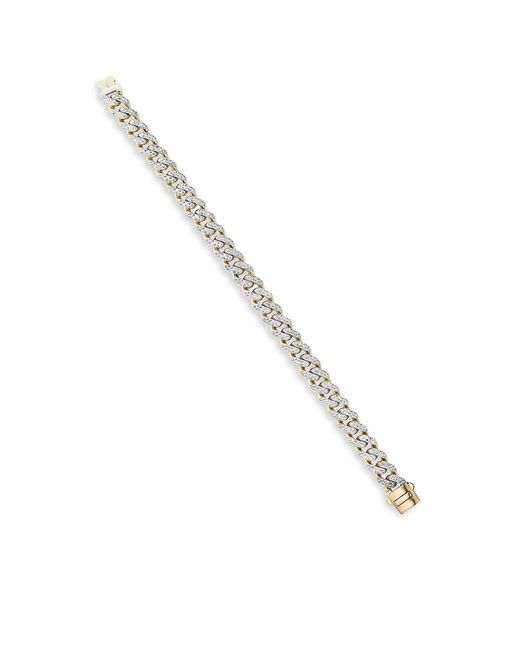 Saks Fifth Avenue 14K Diamond Curb Link Bracelet