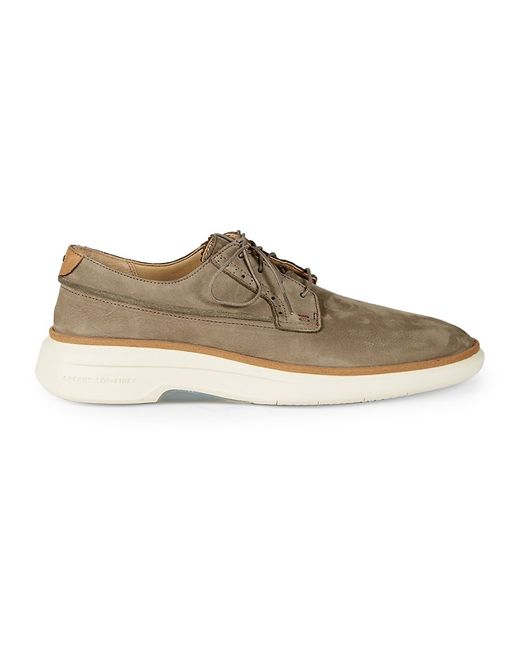 Sperry Gold Commodore Plushwave Suede Derby Shoes