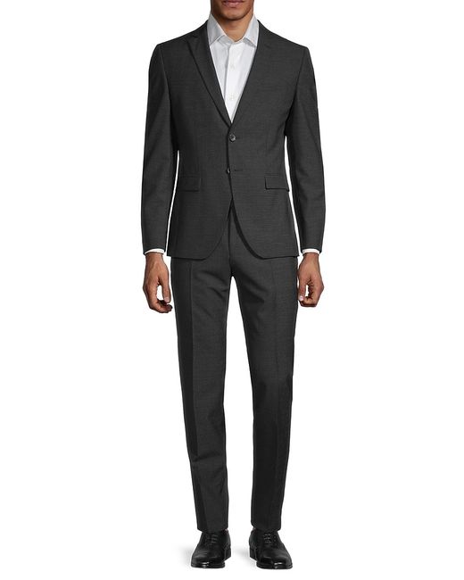 Hugo Boss Reymond/Wenten Extra Slim-Fit Textured Virgin Wool Suit