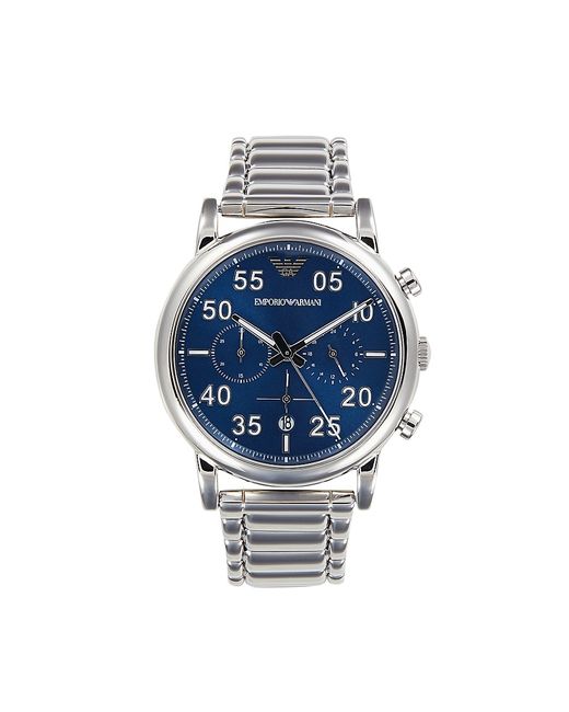 Emporio Armani Stainless Steel Chronograph Bracelet Watch
