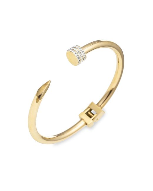 Eye Candy LA The Luxe Collection Spike Nail Titanium Cubic Zirconia Cuff Bracelet