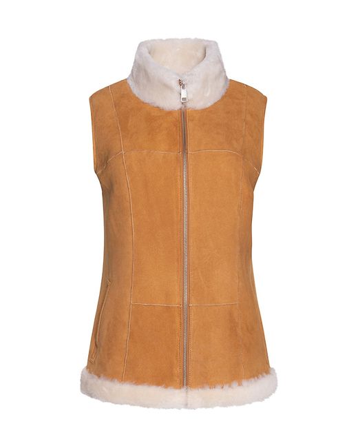 Wolfie Furs Made For Generationstrade Zip-Up Shearling Vest